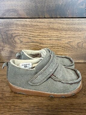 Kids Brown Velcro Casual Shoes